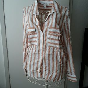 White/brown Top by Forever 21